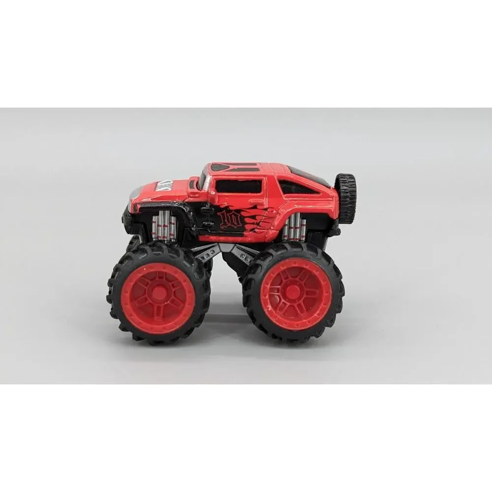 Maisto Diecast 4x4 Monster Trucks Black Road to the Grave & Red Dirt Demons 1/64